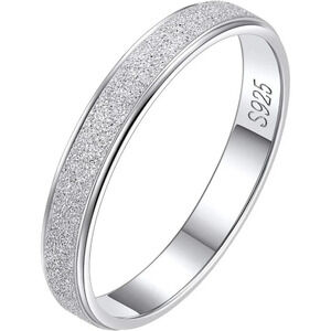 925  Sterling Silver/Rose/Black Gold Plated High Polished Triple Interlock Ring